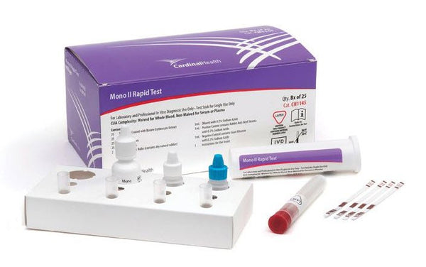 Cardinal Health™ Mono II Other Infectious Disease Test Kit Infectious Mononucleosis 25 Tests CLIA Waived Sample Dependent (1027872_KT) 25/KT