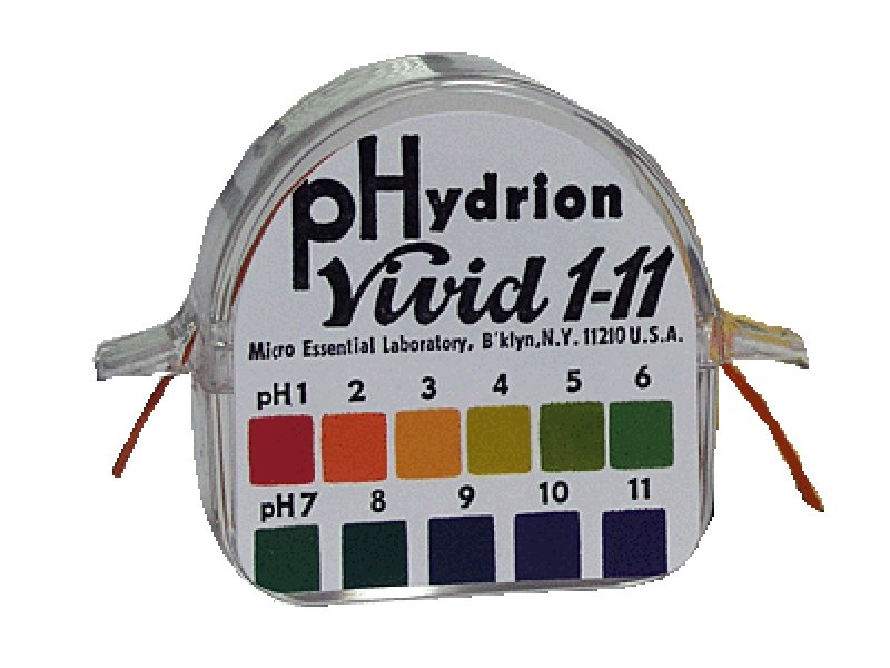Hydrion® Vivid pH Paper in Dispenser 1.0 to 11.0 (536337_EA) 1/EA