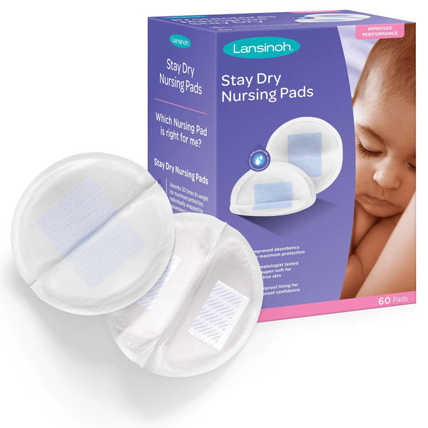 Lansinoh® Stay Dry Nursing Pad One Size Fits Most Disposable (1230849_BX) 60/BX