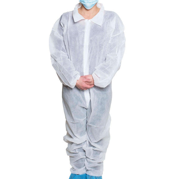 Dukal Coverall X-Large White Disposable NonSterile (544658_CS) 25/CS
