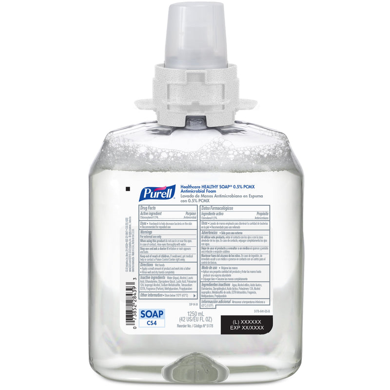 Purell® Healthy Soap® Antimicrobial Soap Foaming 1,250 mL Dispenser Refill Bottle Floral Scent (1169605_CS) 4/CS