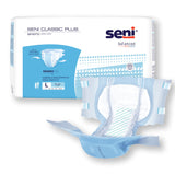 Seni® Classic Plus Unisex Adult Incontinence Brief Large Disposable Moderate Absorbency (1163864_CS) 100/CS