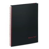 Black n' Red™ Flexible Cover Twinwire Notebooks, SCRIBZEE Compatible, 1-Subject, Wide/Legal Rule, Black Cover, (70) 11 x 8.5 Sheets (JDKK66652) Each