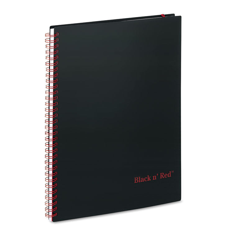 Black n' Red™ Flexible Cover Twinwire Notebooks, SCRIBZEE Compatible, 1-Subject, Wide/Legal Rule, Black Cover, (70) 11 x 8.5 Sheets (JDKK66652) Each