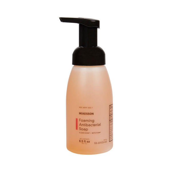 McKesson Antibacterial Soap Foaming 8.5 oz. Pump Bottle Clean Scent (1067684_EA) 1/EA