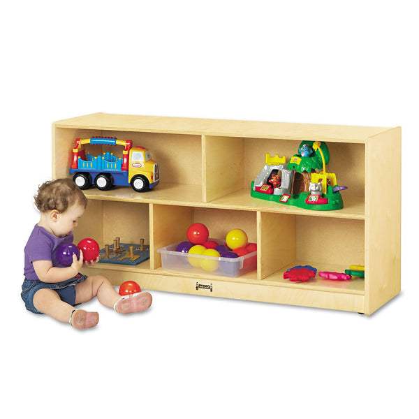 Jonti-Craft Toddler Single Mobile Storage Unit, 48w x 15d x 24.5h, White (JNT0324JC) Each