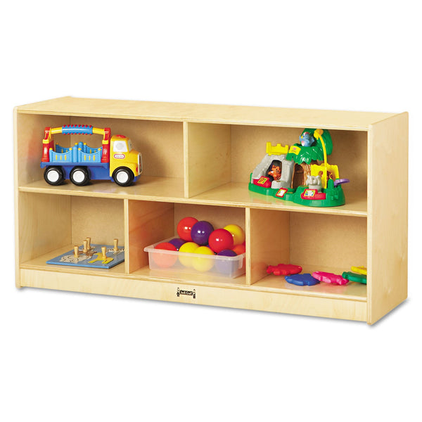 Jonti-Craft Toddler Single Mobile Storage Unit, 48w x 15d x 24.5h, White (JNT0324JC) Each