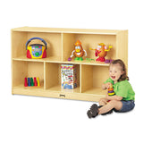 Jonti-Craft Low Single Mobile Storage Unit, 48w x 15d x 29.5h, White (JNT0392JC) Each