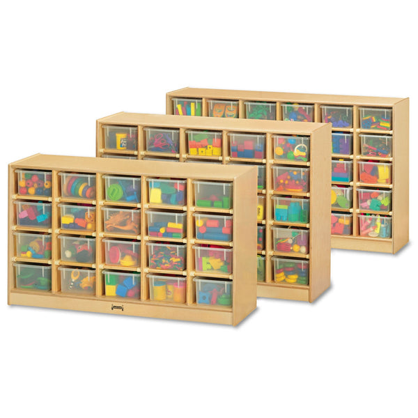 Jonti-Craft Tray Mobile Cubbie, 48w x 15d x 35.5h, Birch (JNT0425JC) Each