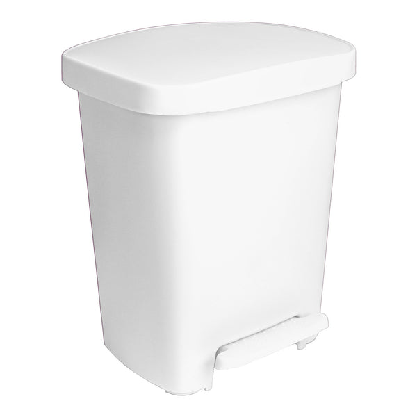 McKesson Trash Can 32 Quart / 8 gal. White Plastic Rectangular (1223706_EA) 1/EA