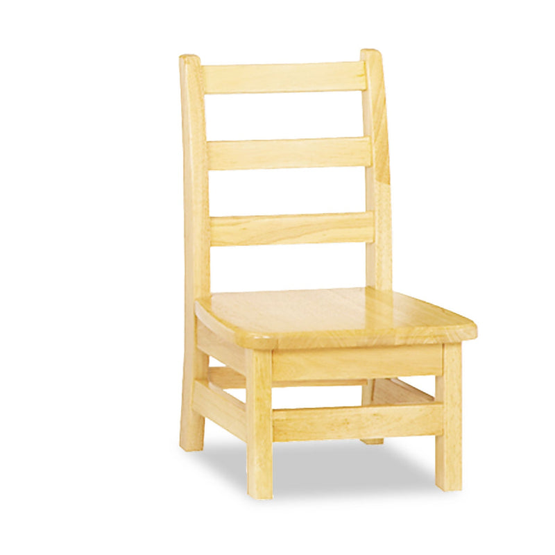 Jonti-Craft KYDZ Ladderback Chair, 8" Seat Height, Natural Maple Seat/Back, Natural Maple Base, 2/Carton (JNT5908JC2) Case of 2