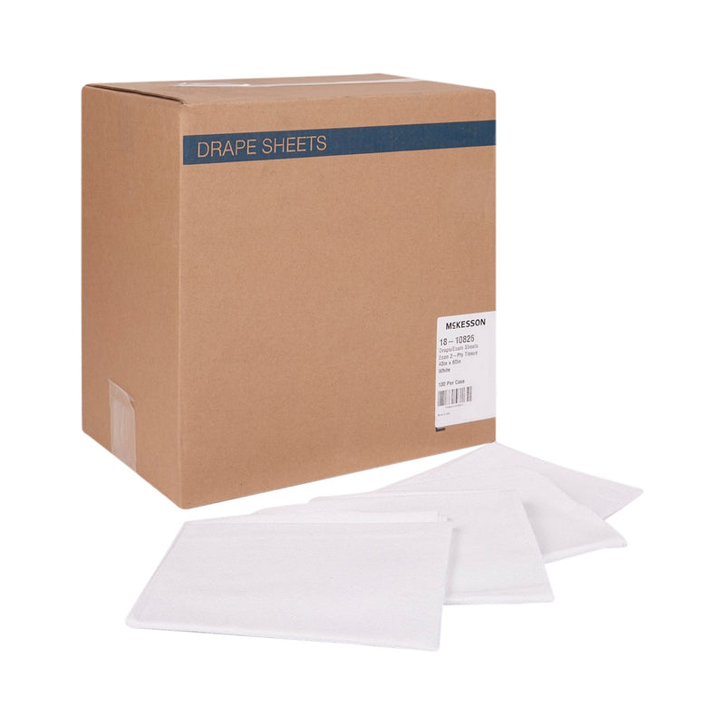 McKesson General Purpose Drape Physical Exam Drape 40 W X 60 L Inch NonSterile (201056_CS) 100/CS