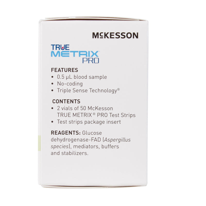 McKesson TRUE METRIX® PRO Blood Glucose Test Strips 100 Strips per Pack (960297_BX) 100/BX