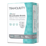 Tranquility® Essential Unisex Incontinence Brief Small Disposable Heavy Absorbency (1188953_CS) 100/CS