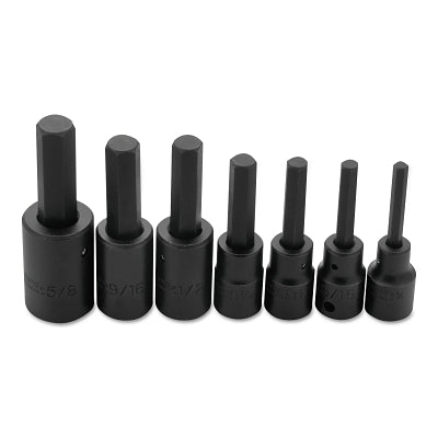 Proto 7-Piece Hex-Bit Impact Socket Set, SAE, 1/2"-Drive, 1/4" to 5/8" (577-74152) 1 Set