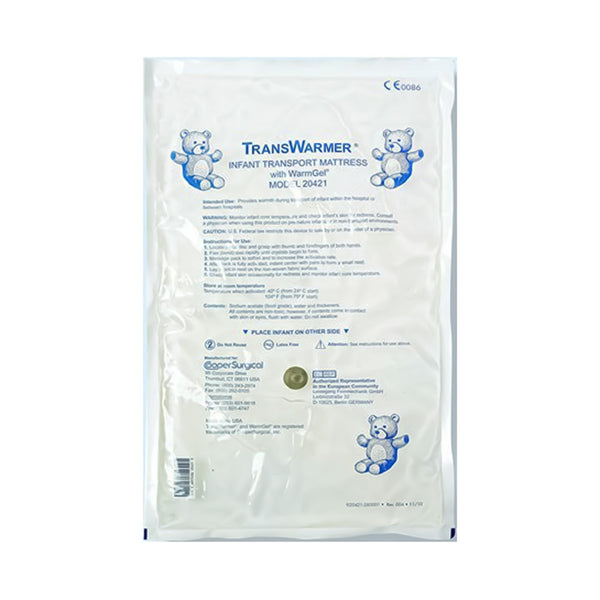 TransWarmer® Infant Transport Mattress Instant Hot Pad Full Body Nonwoven Material Cover / Gel Disposable (271171_EA) 1/EA