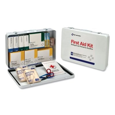 Pac-Kit 50-Person Industrial First Aid Kit, Steel Case, Weatherproof (579-6450) 1 Kit