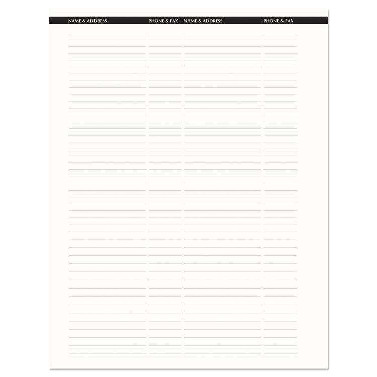House of Doolittle™ Recycled Professional Weekly Planner, 15-Minute Appts, 11 x 8.5, Black Wirebound Soft Cover, 24-Month: Jan 2026 to Dec 2027 (HOD272002) Each