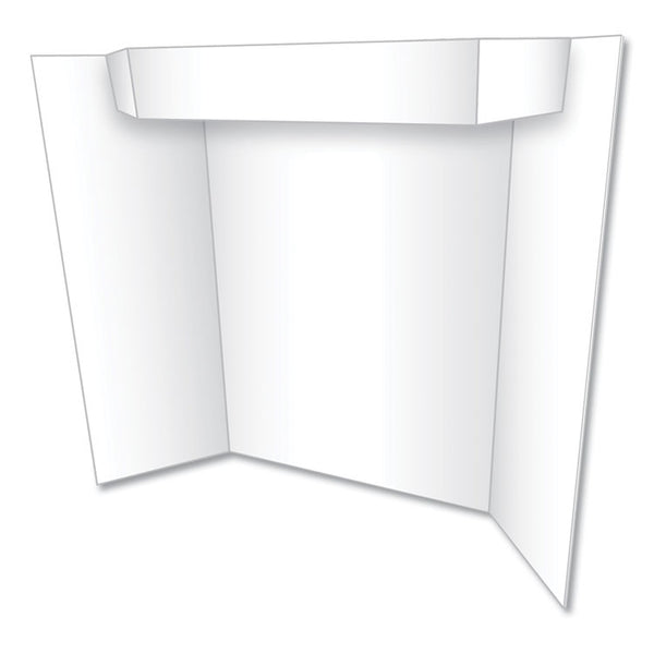Eco Brites Two Cool Tri-Fold Poster Board, 24 x 36, White/White (GEO27367B) Each