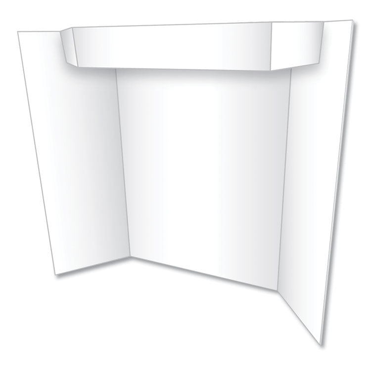 Eco Brites Two Cool Tri-Fold Poster Board, 24 x 36, White/White (GEO27367B) Each