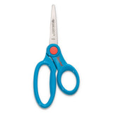 Westcott® Kids' Scissors with Antimicrobial Protection, Pointed Tip, 5" Long, 2" Cut Length, Assorted Straight Handles, 12/Pack (ACM14872) Pack of 12