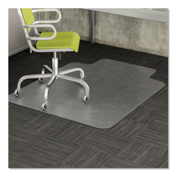 deflecto® EconoMat Occasional Use Chair Mat, Low Pile Carpet, Roll, 36 x 48, Lipped, Clear (DEFCM11112COM)