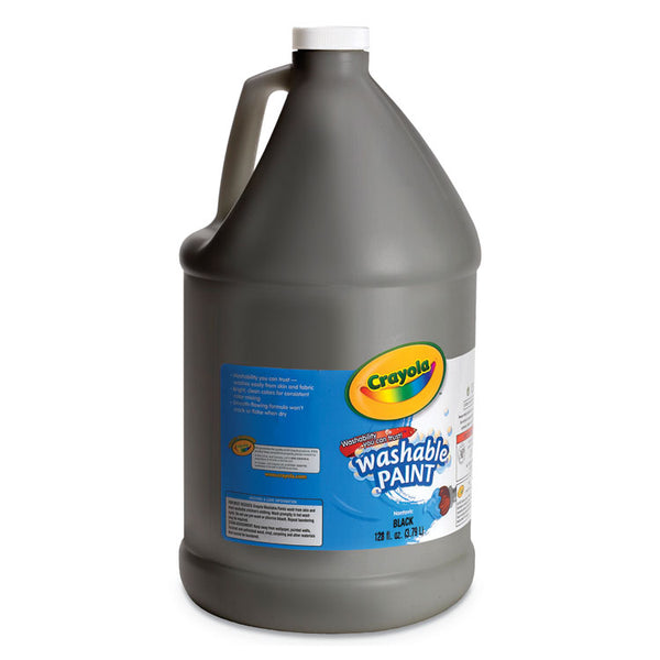 Crayola® Washable Paint, Black, 1 gal Bottle (CYO542128051) Each