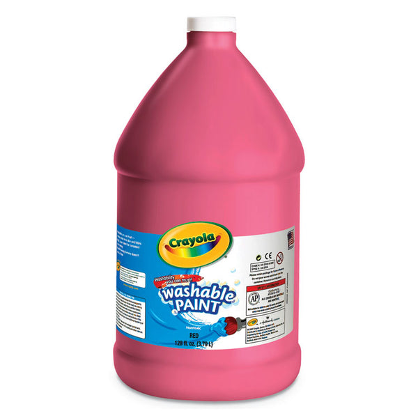 Crayola® Washable Paint, Red, 1 gal Bottle (CYO542128038) Each
