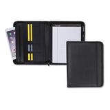 Samsill® Professional Zippered Pad Holder, Pockets/Slots, Writing Pad, Black (SAM70820)