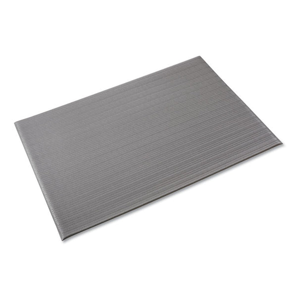 Crown Ribbed Anti-Fatigue Mat, Vinyl, 36 x 120, Gray (CWNFL3610GY)