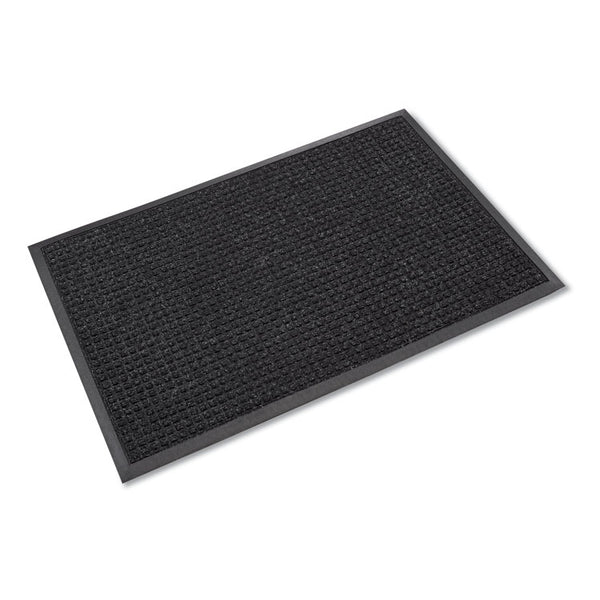 Crown Super-Soaker Wiper Mat with Gripper Bottom, Polypropylene, 46 x 72, Charcoal (CWNSSR046CH)