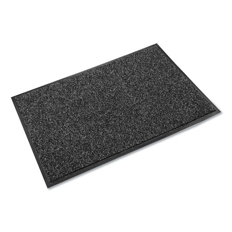 Crown Cross-Over Indoor/Outdoor Wiper/Scraper Mat, Olefin/Poly, 48 x 72, Gray (CWNCS0046GY)