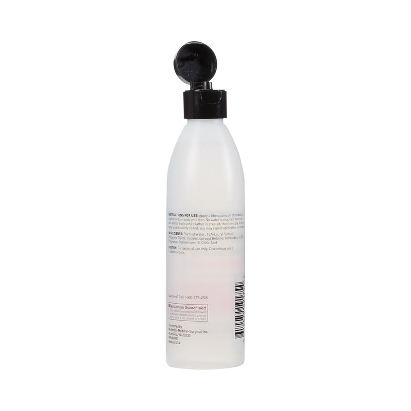 McKesson Rinse-Free Shampoo and Body Wash 8 oz. Flip Top Bottle Light Floral Scent (877023_CS) 48/CS