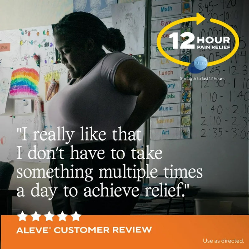 Aleve® Back Pain Relief 220 mg Strength Naproxen Sodium Tablet 24 per Bottle (1229958_BT) 1/BT