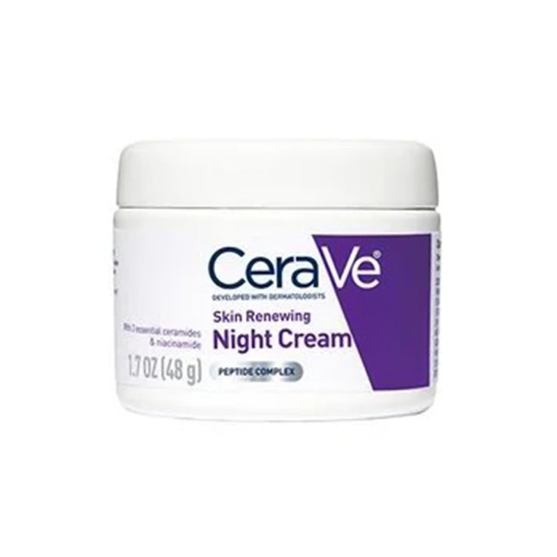 CeraVe® Skin Renewing Night Cream Facial Moisturizer 1.7 oz. Jar Unscented Cream (1253468_EA) 1/EA