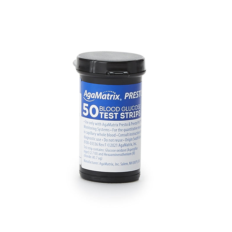 Wavesense® Presto® Blood Glucose Test Strips 50 Strips per Pack (693966_CS) 24/CS