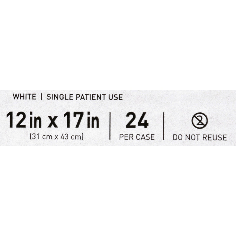 McKesson Bed Pillow 12 X 17 Inch White Single Patient Use (939597_EA) 1/EA