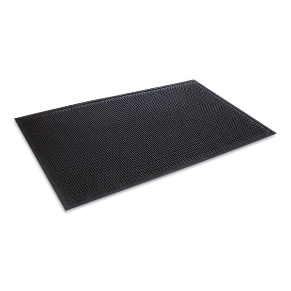 Crown Crown-Tred Indoor/Outdoor Scraper Mat, Rubber, 43.75 x 66.75, Black (CWNTD0046BK)