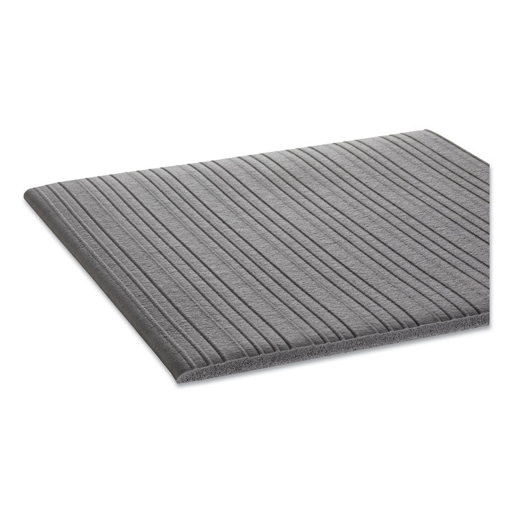 Crown Mats Ribbed Anti-Fatigue Mat, Vinyl, 36 x 60, Gray (CWNFL3660GY) Each