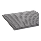 Crown Ribbed Anti-Fatigue Mat, Vinyl, 36 x 120, Gray (CWNFL3610GY)