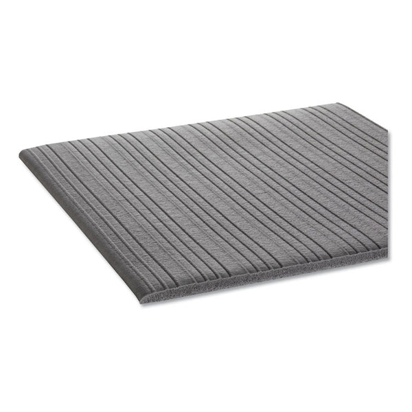 Crown Ribbed Anti-Fatigue Mat, Vinyl, 36 x 120, Gray (CWNFL3610GY)