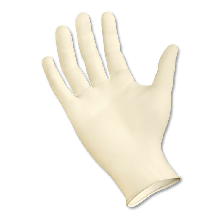 Boardwalk® Powder-Free Synthetic Examination Vinyl Gloves, Large, Cream, 5 mil, 1,000/Carton (BWK310LCT)