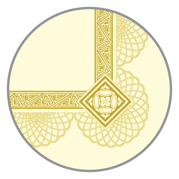 Southworth® Premium Certificates, 8.5 x 11, Ivory/Gold with Spiro Gold Foil Border,15/Pack (SOUCTP2V) Pack of 15