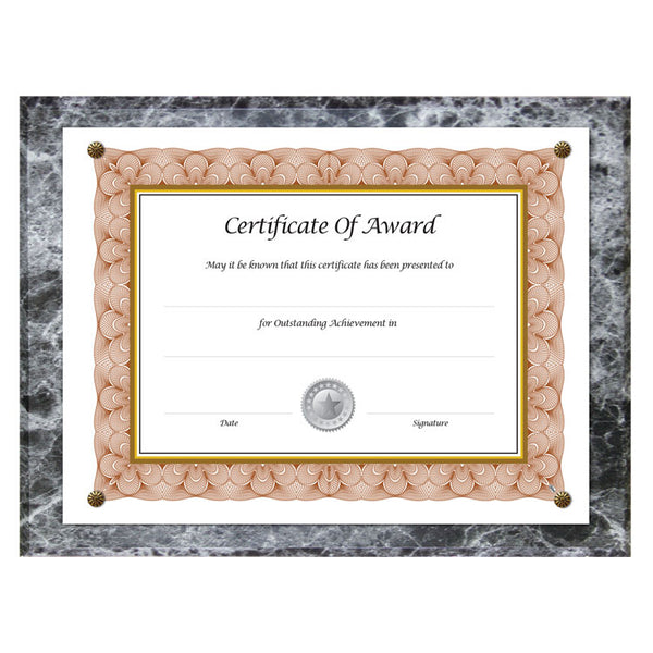 NuDell™ Award-A-Plaque Document Holder, Acrylic/Plastic, 10.5 x 13, Black (NUD18815M)
