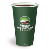 Green Mountain Coffee® Paper Hot Cups, 16 oz, Green Mountain Design, Multicolor, 1,000/Carton (GMT93768)