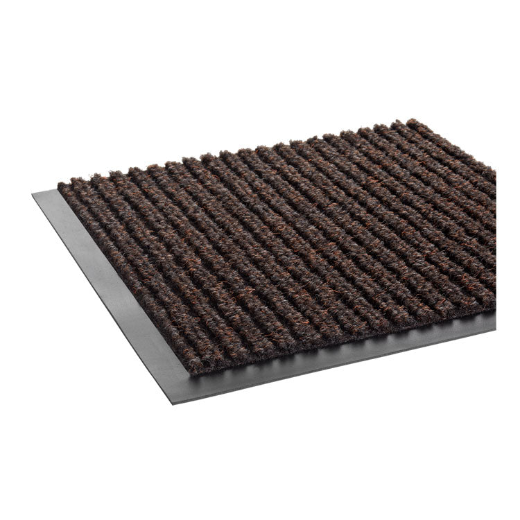 Crown Needle Rib Wipe and Scrape Mat, Polypropylene, 36 x 60, Brown (CWNNR0035BR)