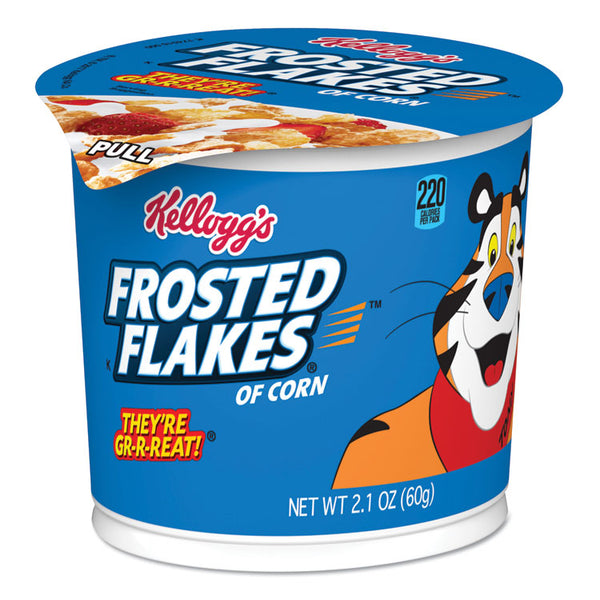 Kellogg's® Breakfast Cereal, Frosted Flakes, Single-Serve 2.1 oz Cup, 6/Box (KEB01468) Pack of 6