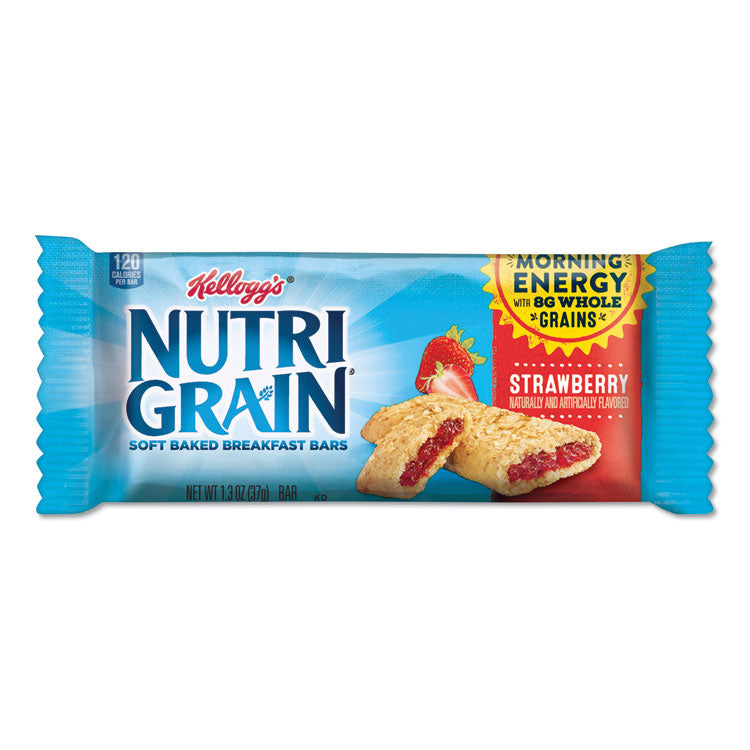 Kellogg's® Nutri-Grain Soft Baked Breakfast Bars, Strawberry, Indv Wrapped 1.3 oz Bar, 16/Box (KEB35945) Box of 16