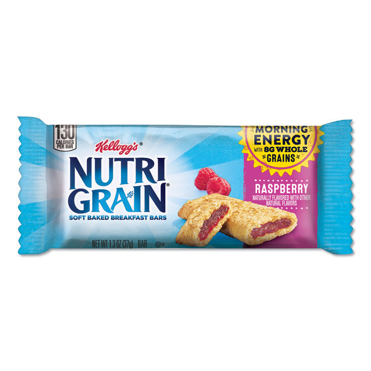 Kellogg's® Nutri-Grain Soft Baked Breakfast Bars, Raspberry, Indv Wrapped 1.3 oz Bar, 16/Box (KEB35845) Box of 16