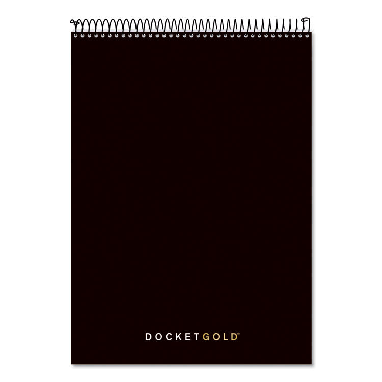 TOPS™ Docket Gold Planner Pad, Project-Management Format, Medium/College Rule, Black Cover, 70 White 8.5 x 11.75 Sheets (TOP63753) Each